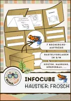 Vorschau - Arbeitsblätter - Infocube: Haustiere | Frosch - Deckblatt