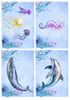 Vista previa - Juegos / Gamificación - SeaCreatures (A6 Flashcards) by Magia Didáctica - página 1