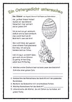 Vorschau - Arbeitsblätter - Gedicht zu Ostern: "Das Osterei" - August Heinrich Hoffmann von Fallersleben - Seite 1