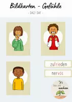 Vorschau - Fördermaterial/Inklusion - Bildkarten - Gefühle & Emotionen (DAZ/DAF) - Deckblatt