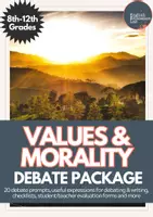 Vorschau - Anderer Materialtyp - Values & Morality- Middle/High School Debates - Deckblatt