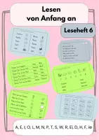 Vorschau - Arbeitsblätter - Lesen von Anfang an: Leseheft 6 - Deckblatt