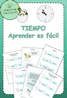 Vista previa - Hojas de trabajo - Aprender a decir la hora dibujo Ziffen analógico - Portada