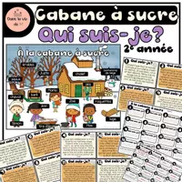 Aperçu - Cartes / Images - Atelier Qui suis-je Cabane à sucre CE1 - Page de couverture