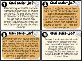 Aperçu - Cartes / Images - Atelier Qui suis-je Cabane à sucre CE1 - Page 2