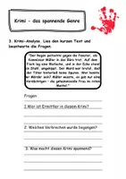 Vorschau - Arbeitsblätter - Genre Krimi - Seite 1