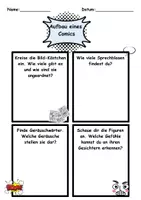 Vorschau - Arbeitsblätter - Genre Comic - Seite 1
