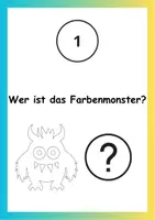 Vorschau - Arbeitsblätter - Das Farbenmonster - Seite 1