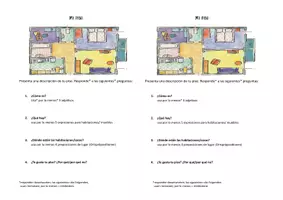 Vorschau - Arbeitsblätter - Describe tu piso - Adjektive, Möbel, Ortspräpositionen - Deckblatt