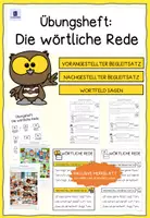 Vorschau - Arbeitsblätter - Übungsheft: Die wörtliche Rede (inklusive Merkblatt und zwei Wimmelbildern). - Seite 3