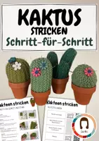 Vorschau - Stundenentwürfe - Kaktus stricken | Schritt-für-Schritt-Anleitung und Hilfestellungen - Deckblatt
