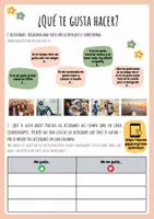 Vorschau - Arbeitsblätter - Actividades del tiempo libre: gustar (me, te) - Seite 1
