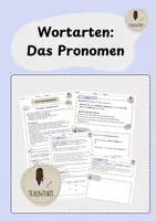 Vorschau - Arbeitsblätter - Das Personalpronomen - Deckblatt