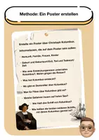 Vorschau - Arbeitsblätter - Methode: Poster zu Christoph Kolumbus erstellen - Deckblatt