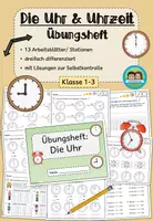 Vorschau - Arbeitsblätter - Übungsheft - Die Uhr (Klasse 1-3) - Deckblatt