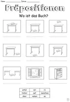 Vorschau - Arbeitsblätter - Wörterliste Präpositionen "Im Klassenzimmer" Grammatik - DaZ / DaF / Deutsch - Seite 2