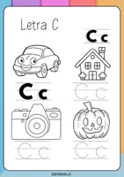 Vista previa - Tarjetas / Manipulativos - Abecedario para colorear y trazar - página 3