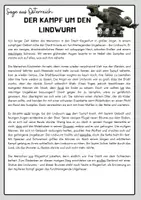 Vorschau - Arbeitsblätter - Deutschstunde: Sage "Der Lindwurm" Lese- RS-Strategien - Seite 1
