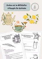 Vorschau - Arbeitsblätter - Kochen wie im Mittelalter - 6 Rezepte für Getränke - Deckblatt