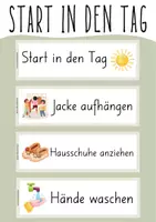 Vorschau - Poster - Start in den Tag, Startklar in den Tag - Morgenritual - Deckblatt