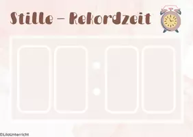 Vorschau - selbst erstellte Cliparts/Grafiken - Stille Rekordzeit, Classroom Management, Belohnungssystem - Seite 1