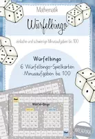 Vorschau - Stationenlernen - Würfelbingo - Minusaufgaben bis 100 - Subtraktion - Deckblatt