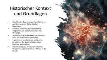 Vorschau - Präsentationen/Tafelbilder - Wellenaspekt von Elektronen - Präsentation & Unterrichtseinstieg - Seite 2