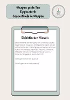 Vorschau - Merkblätter - Wappen gestalten Tippkarte 4: Gegenstände in Wappen - Seite 1