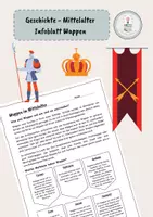 Vorschau - Arbeitsblätter - Geschichte - Mittelalter: Infoblatt Wappen - Deckblatt