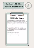 Vorschau - Arbeitsblätter - Geschichte - Mittelalter Anleitung: Wappen gestalten - Seite 1