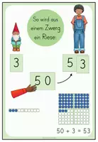 Vorschau - Arbeitsblätter - Zahlen bis 100 - Zwerge und Riesen (Tafelmaterial, Poster + Arbeitsblätter) - Seite 2