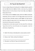 Vorschau - Arbeitsblätter - Lesetext: Bauernhof-Abenteuer (Lesegitter, LRS, differenzierte Leseförderung; 2.-4. Klasse)) - Seite 2