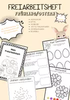 Vorschau - Mal- und Bastelvorlagen - Freiarbeitsheft - Frühling/Ostern - 3./4.Jgst - Deckblatt