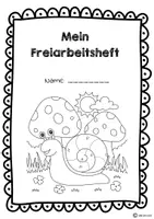 Vorschau - Mal- und Bastelvorlagen - Freiarbeitsheft - Frühling/Ostern - 3./4.Jgst - Seite 1