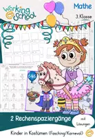 Vorschau - Arbeitsblätter - Rechenspaziergang Fasching/Karneval (ZR 1000) - Deckblatt