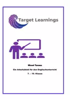 Vorschau - Arbeitsblätter - Englisch Mixed Tenses 7. 8. 9. 10. Klasse Realschule Gymnasium Übungen Übersetzung Übersetzungsübungen Lösung - Deckblatt