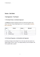 Vorschau - Arbeitsblätter - Englisch Mixed Tenses 7. 8. 9. 10. Klasse Realschule Gymnasium Übungen Übersetzung Übersetzungsübungen Lösung - Seite 1