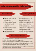 Vorschau - Arbeitsblätter - Deutsch: Literaturunterricht - In Bücher reinlesen - Seite 1