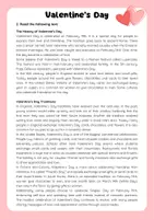 Vorschau - Arbeitsblätter - Valentine‘s Day Origin and Traditions - Seite 2