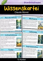 Vorschau - Arbeitsblätter - Claude Monet – Materialpaket Kunstunterricht | Impressionismus & Kunstgeschichte - Seite 1