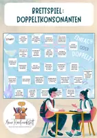 Vorschau - Spiele - Doppelt oder einfach? Brettspiel zu Doppelkonsonanten - Deckblatt