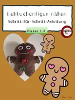 Vorschau - Mal- und Bastelvorlagen - Lebkuchenfigur Schritt-für-Schritt-Anleitung - Deckblatt