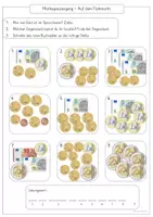 Vorschau - Arbeitsblätter - Mathespaziergang "Auf dem Flohmarkt" - Geld - Seite 3