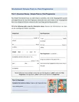 Vorschau - Arbeitsblätter - Simple Past vs. Past Progressive Worksheet incl. solutions - Deckblatt