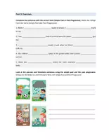 Vorschau - Arbeitsblätter - Simple Past vs. Past Progressive Worksheet incl. solutions - Seite 1