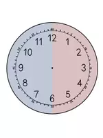 Vorschau - Präsentationen/Tafelbilder - Tafelmaterial What time is it? (Uhrzeit in Englisch) - Seite 1