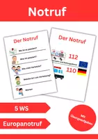 Vorschau - Arbeitsblätter - Der Notruf - Deckblatt