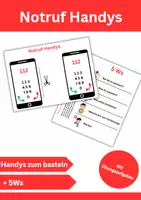 Vorschau - Arbeitsblätter - Notruf- Handys - Deckblatt