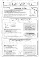 Vorschau - Merkblätter - Merkblatt: Lineare Funktionen: Punktprobe & fehlende Koordinaten berechnen - Seite 2