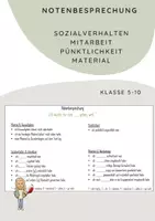 Vorschau - Präsentationen/Tafelbilder - PPP/ Vorlage: Notenbesprechung - Deckblatt